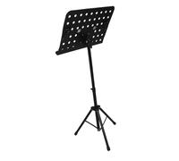Toyvian Adjustable Height Portable Music Stand Foldable Sheet Music Holder for Piano Guitar Orchestra Durable Professional Grade Rack Stable Support for Travel Practice Performances