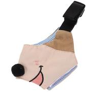 Toyvian Adjustable Large Mask Canvas Dog Muzzle for Dogs Weighing 7.5-12.5kg, Prevents Barking and Biting, Breathable Outdoor Mouth Cover for Training and Safety