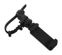 Toyvian Adjustable Low Brass Lyre Phone Stand for Trombone Trumpet Euphonium Marching Band Holder Clip Compatible with Various Phone Black Instrument Mount for Music Practice