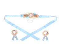 Toyvian Adjustable Maternity Sash Corsage for Shower Party Wedding Gender Reveal