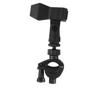 Toyvian Adjustable Microphone Clip with Tripod Design Black Plastic and Metal Microphone Clamp Expansion Head for Outdoor and Recording Use