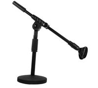 Toyvian Adjustable Microphone Stand Telescopic Tabletop Bracket for Live Streaming Equipment Fits Desktop Mic Stand