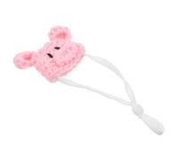 Toyvian Adjustable Mini Pet Hat for Small Animals Knitted Tiny Beanie for Hamster Guinea Pig Hedgehog with Strap Reusable Holiday Party Accessory for Christmas and Birthdays
