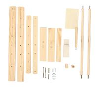 Toyvian Adjustable Pine Wood Cross Stitch Rack Stand with Holder Frame for Embroidery and Tapestry Craft, Wooden Cross Stitch Lap Frame Suitable for Needlework Projects