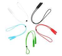 Toyvian Adjustable Silicone Eyeglass Straps 5pcs Anti-skid Eyewear Retainer Ropes for Stable Wear Suitable for Indoor Sports and Outdoor Use Random Color