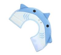 Toyvian Adjustable Soft Elizabethan Collar for Pets M Blue Shark Design - Anti-Lick Cone for Cats and Dogs Post-Surgery Neck Protection
