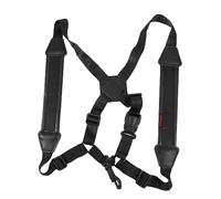 Toyvian Adjustable Tenor Saxophone Shoulder Strap Soft Padded Black Sax Belt for Alto Tenor Saxophones Universal Fit Small Size