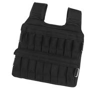 Toyvian Adjustable Weighted Vest for Fitness Training Sports Weight-bearing Sleeveless Garment 35kg Capacity Black for Running Strength Training and Calisthenics