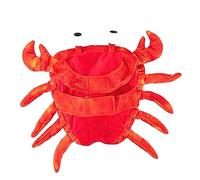 Toyvian Adorable Crab Pet Costume for Dogs Creative Cosplay Clothes Orange S Durable Material for Daily Wear and Halloween Parties