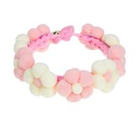 Toyvian Adorable Flower Designed Cat Collar Handmade Pet Accessory for Dogs Cats Lightweight Easy to Wear Creative Floral Design for Easy Identification Safe Durable Material for Pets