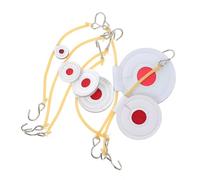 Toyvian Aim Mats Pads Lightweight round Three-layer Super Fiber Rubber Band Hook Easy Installation Enthusiasts Shooting Practice