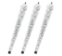 Toyvian Alto Saxophone Cleaning Brushes Set 3Pcs Black and White Cotton Swabs for Deep Interior Maintenance, Sax Neck and Pad Saver Cleaner Kit for Skill Levels Musicians