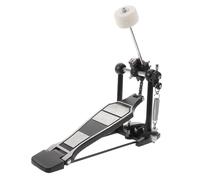 Toyvian Aluminum Alloy Single Kick Drum Pedal Design Felt Beater for Jazz and Acoustic Drumming Lightweight Foot Kick Pedal for Portable Practice