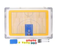 Toyvian Aluminum Basketball Strategy Board for Coaches with Smooth Writing Surface and Easy to Carry Design, for Game Analysis and Coaching Sessions in Team Sports