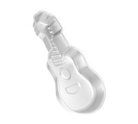 Toyvian Aluminum Guitar Shaped Cake Mold Nonstick Cake Decorating Pan for Birthday Parties Music Events Versatile Baking Tool for Bakery Muffin Bread Toast Silver