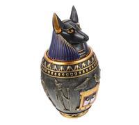 Toyvian Ancient Egyptian Resin Canopic Jar Statue Craft Ornament for Home Office Bar Tabletop Decoration with Unique Classic Style