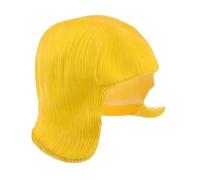 Toyvian Anime Cosplay Wig for Women - Bob Style Yellow Latex Wig for Costume Parties, Role Play, and Theme Events