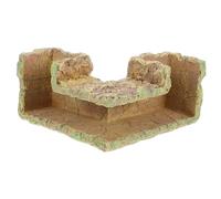 Toyvian Aquarium Corner Cave Shrimp Hideout Tunnel for Breeding and Hiding Fish Tank Ornament Fish and Shrimp Shelter for Safe Population Growth