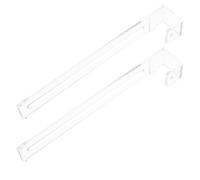 Toyvian Aquarium Hangers Kit 2Pcs with Adjustable Hooks for Turtle Basking Dock and Reptile Climbing Ramp Accessories in Plastic for Tropical Fish Tanks