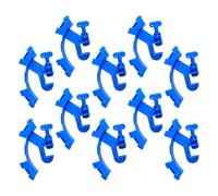 Toyvian Aquarium Water Pipe Clamp Plastic Material 10pcs for Fish Tank Hose Effortless Installation and Secure Fixation Suitable for Maximum Tube Diameter 20mm and Fish Tank Wall