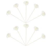 Toyvian Aroma Dried Flower Diffuser Sticks 10Pcs, Chrysanthemum Rattan Reed for Spa Aromatherapy and Home Decor