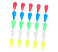 Toyvian Arrow Vanes Rubber 50Pcs 1.75-Inch Teardrop Fletchings for Archery Target Practice and Hunting Use Random Color