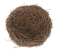 Toyvian Artificial Decorative Rattan Bird Nest for Spacious Bird Breeding and Nesting, Handmade Brown Nest Ornament Suitable as Outdoor Garden Landscape Design and Photo Prop