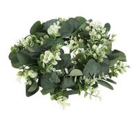 Toyvian Artificial Eucalyptus Leaves Wreath Farmhouse Style Greenery Wreath 33cm Farmhouse Style with Lifelike Appearance and Freshness with Lifelike Appearance and Freshness for Desktop