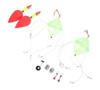 Toyvian Artificial Fishing Bait Combination Float Fishing Lures with Plastic Bait Cage and Imported Fish Hook for Freshwater