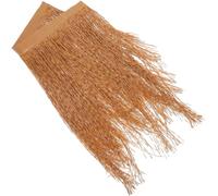 Toyvian Artificial Thatch Panel Simulation Thatch Cover Flame Retardant Beige PE for DIY Gardening Props and Garden Landscape