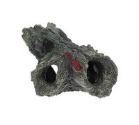 Toyvian Artificial Tree Stump Aquarium Decoration Resin Fish Tank Ornament Realistic Simulation Hideout for Fish and Shrimp Landscaping Aquascaping Accessory