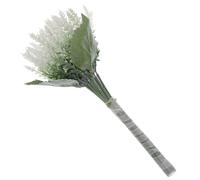 Toyvian Artificial White Lavender Bouquet for Bride Holding Flower Made of Plastic, Beautiful and Lifelike Wedding Decoration Flowers Suitable for Parties and Shop Decoration