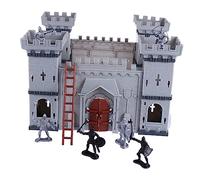 Toyvian Assembled Castle Soldiers Diy Castle Model Toy Boys and Girls Play Together Intelligence Development Toy Boys and Girls Army Accessories