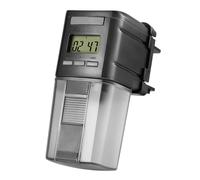 Toyvian Automatic Fish Food Dispenser 75ml Capacity for Aquarium Pets with Adjustable Timer and Manual Feed Mode, Abs Plastic Auto Feeder for Fish Tanks When Not at Home