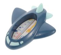 Toyvian Baby Bath Temperature for Newborns and Toddlers Waterproof Liquid Water Temperature Gauge Accurate Infant Bath Safety Navy Blue Plane Design
