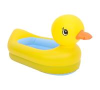 Toyvian Baby Bath Tub: Portable Inflatable Baby Bathtub - Travel-Friendly Duck PVC Toddler Blow Up Bath Tub Shower Basin for Newborns Toddler