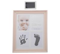 Toyvian Baby Hand and Footprint Frame with Ink Pad Newborn Keepsake Photo Frame for Infant Memory Diy