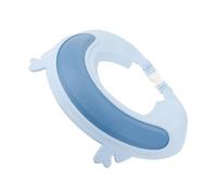 Toyvian Baby Silicone Shampoo Hat for Shower with Non-Slip Design and Water Blocking Features, Blue Animal Shape Head Protector Suitable for Bathing Infants