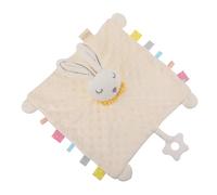 Toyvian Baby Sleeping Doll Rabbit Appeasing Towel for Newborns, Saliva Towel with Spandex Down Cotton Filling, Soft Pacifying Toy for Babies’ Comfort and Teething