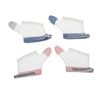 Toyvian Baby Thumb and Finger Sucking Guard Gloves for Infants, Breathable Soft Fabric Hand Corrector, Pack of 2 Pairs with Random Stripes, Suitable for Babies to Stop Thumb Sucking