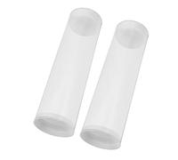 Toyvian Badminton for Humidifying Plastic Storage Shuttlecock Tubes 2pcs with Lid and Visual Check, Birdie Holders for Outdoor and Tournament Use by Players and Coaches