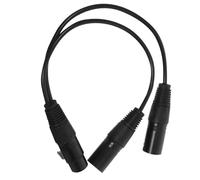 Toyvian Balanced Xlr Microphone Splitter Cable Female to Male Audio Adapter Wire for Studio and Live Sound High Fidelity Noise Reducing Balanced Mic Cable for Long Distance Signal