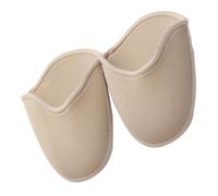 Toyvian Ballet Toe Pouches for Pointe Shoes, Wear Resistant Dance Covers | Knitted Fabric and Sebs Blend, Anti Slip Wear and Sweat Wicking, Beige Long Style for Rehearsals