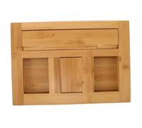 Toyvian Bamboo Book Stand Desktop Musical Stand for Reading Bible Holder Cook Book Holder