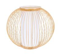 Toyvian Bamboo Woven Lampshade Decorative Ceiling Light Cover with Chinese Style Bamboo Weaving Design for Pendant Wall and Ceiling Lamps in Home Restaurant Tea