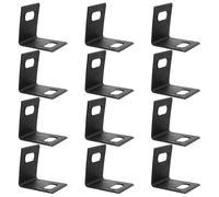 Toyvian Banding Strapping Clips Packaging Clips 100pcs Black and Plastic Lightweight Multi-functional Use for Corner Protection Industrial Pallet Securing