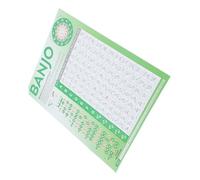 Toyvian Banjo and Easy Beginner to Chart on Paper Coated Chord Practicing Poster for Learning Store Theory and Folk Instrument Accessories for Music