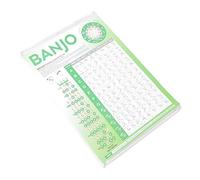 Toyvian Banjo Chord Chart Diagrams for Beginners and Advanced Players Essential Practice Tool for Learning and Teaching Banjo Skills