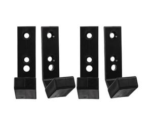 Toyvian Barbell Wall Mount Rack 4Pcs Heavy Duty Pa/PP Material Dumbbell Rod Protection for Home and Garage Gym Storage