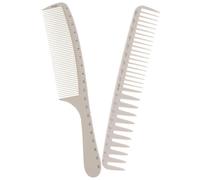 Toyvian Barber Comb 2pcs Wide and Thin Teeth Abs Material Hair Styling Tools for Salon Hair Cutting Easy to Comb Lightweight
